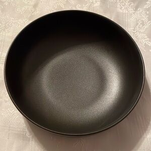Charcoal Grey ceramic bowl - 8 inches in diameter x 4 inches deep. NIB